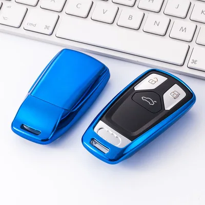 ТПУ мягкий чехол для автомобильного ключа AUDI A4 B9 Q5 Q7 TT TTS 8S 2016 2017 автомобильный