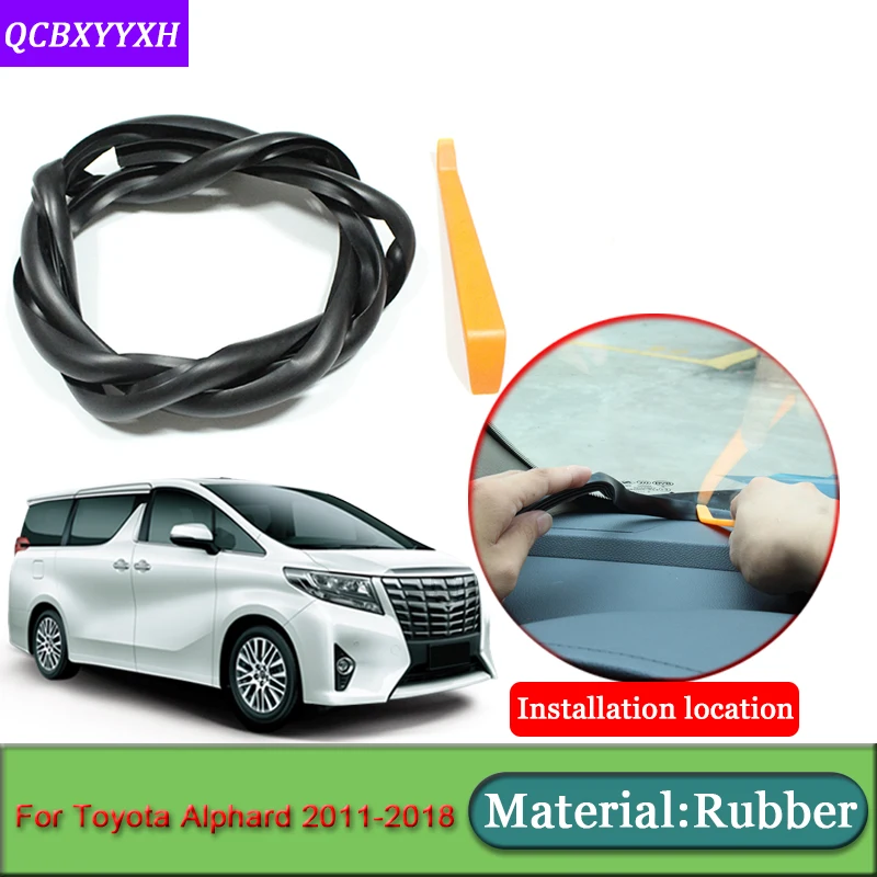 

Car-styling For Toyota Alphard 2011-2018 Anti-Noise Soundproof Dustproof Car Dashboard Windshield Sealing Strips Car Accessories