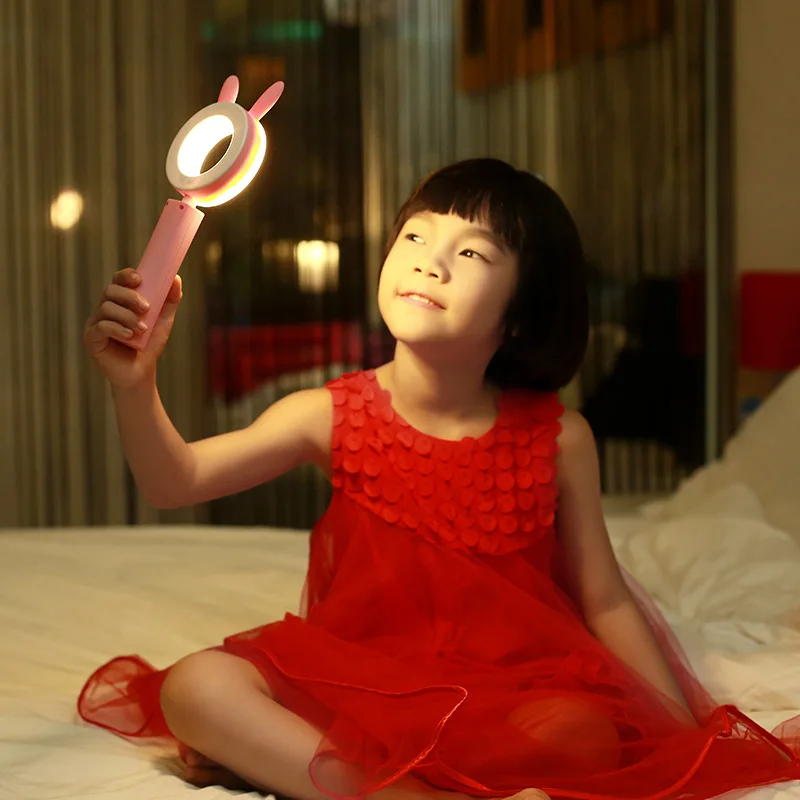 Мини настольная лампа для спальни с ручкой USB Led ночник детская прикроватная