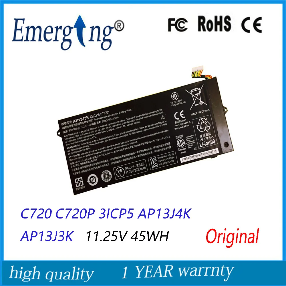 11 25 в новый оригинальный аккумулятор для ноутбука Acer Chromebook 6 &quotC720 C720P 3ICP5 AP13J4K
