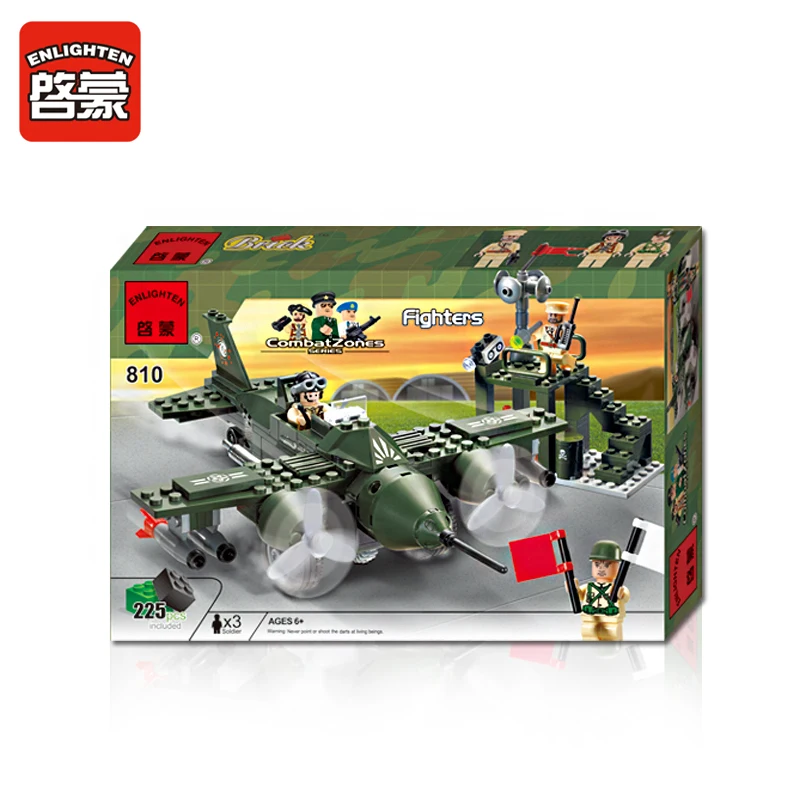 810 225pcs Military Constructor Model Kit Blocks Compatible LEGO Bricks Toys for Boys Girls Children Modeling | Игрушки и хобби