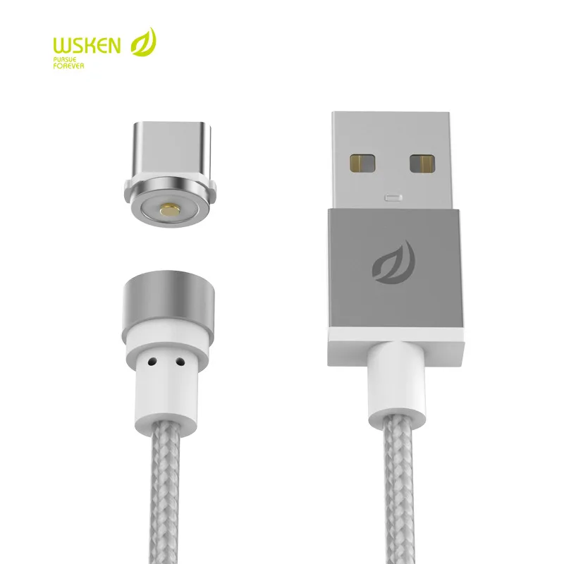 Магнитный кабель 1 м Тип C Wsken USB Type-C зарядный для Huawei P9 Xiaomi Mi 4C Letv ZUK Z1 Nexus 5X/6P Oneplus2 Meizu