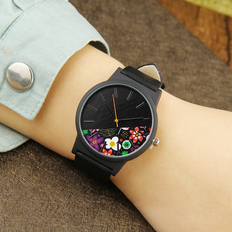 Часы наручные женские кварцевые модные водонепроницаемые с апельсиновым