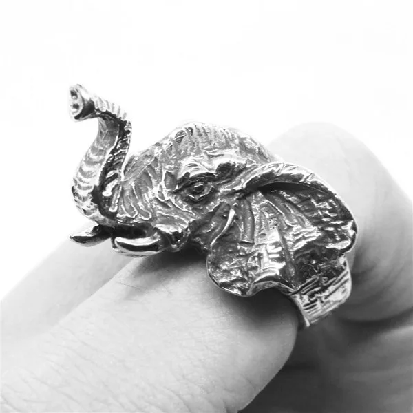Dumbo Ring 316L Stainless Steel Women Mens Fashion Gold Cool Elephant | Украшения и аксессуары
