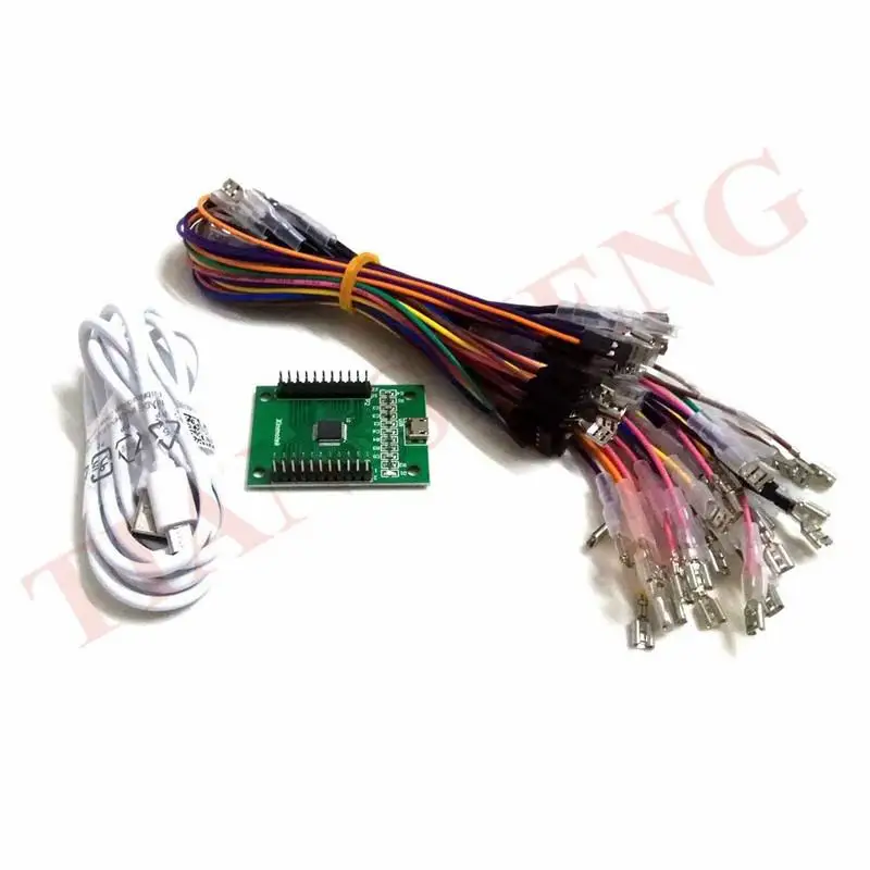 Новая модель DIY 2 игроков Аркада к USB контроллер энкодер джойстик соединительный