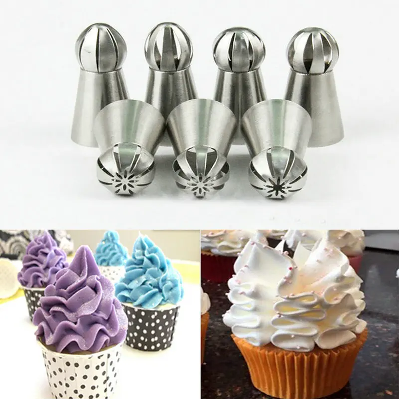 Бесшовная Сварочная горелка из нержавеющей стали 7 шт./комплект|pastry tips|decorating kitcake