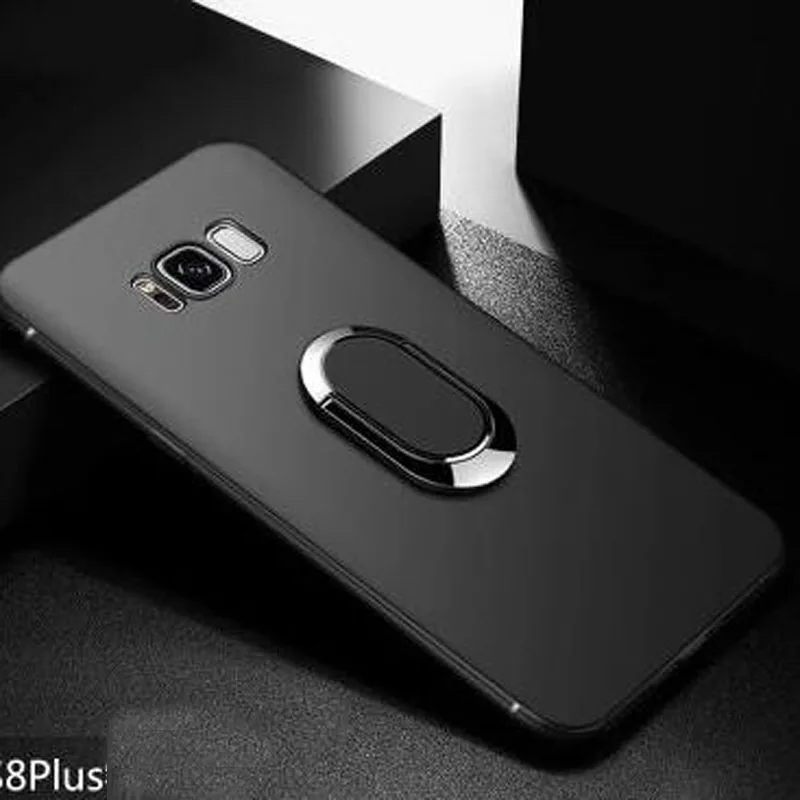 Автомобильный кронштейн Кольцо магнитный ТПУ защитный чехол для S9 plus Samsung s9 Galaxy