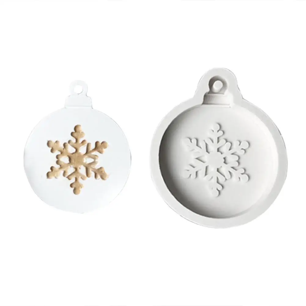 DIY рождественская Снежинка Рождественская елка Жидкая силиконовая форма