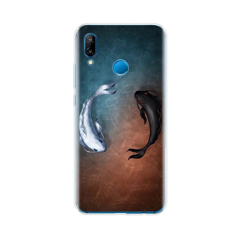 NO.35 Чехол для huawei P20 LITE, чехол для huawei p20 pro, чехол на заднюю панель, силиконовый 360, полностью защитный чехол P 20, прозрачный - Цвет: NO.35