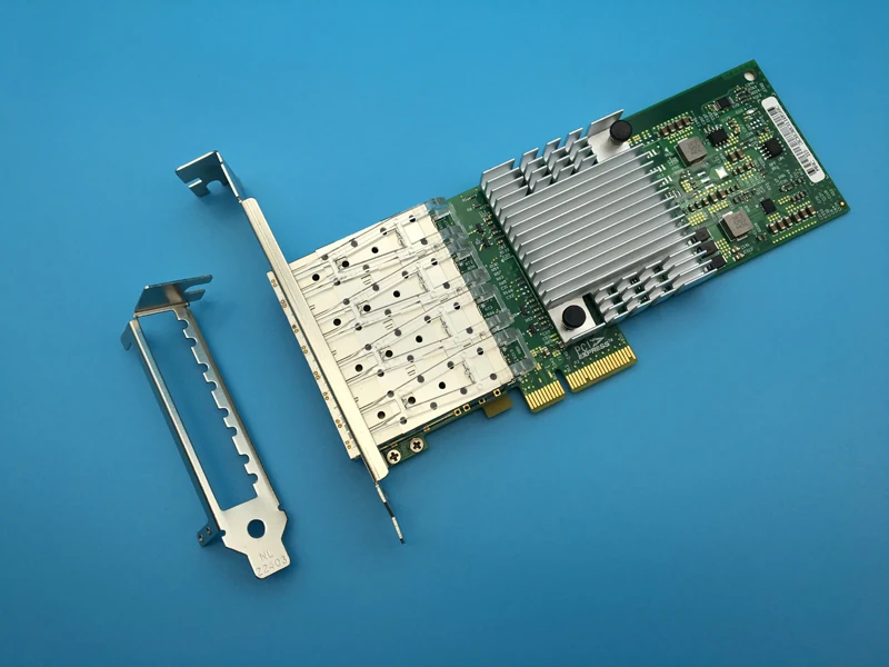 Новая сетевая карта I350 4SFP PCI E x4 F4 Gigabit четырехпортовый Серверный Сетевой адаптер