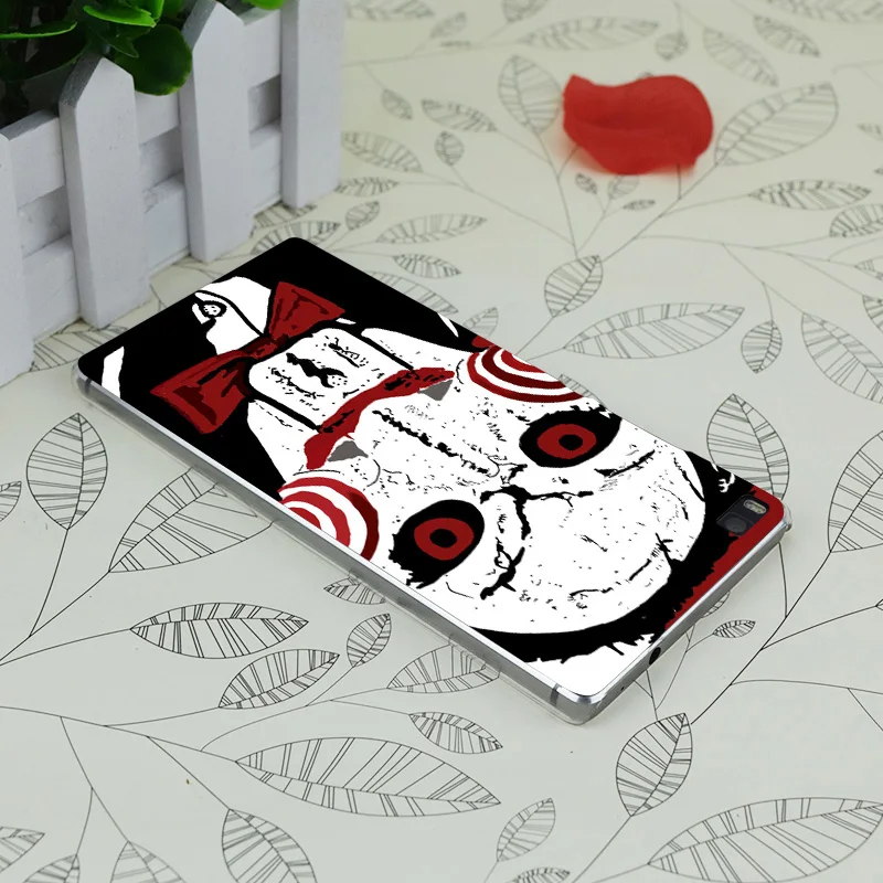 C3313 Заказная пила Маска Человек Прозрачный Жесткий Тонкий чехол для huawei P 6 7 8 9 Lite