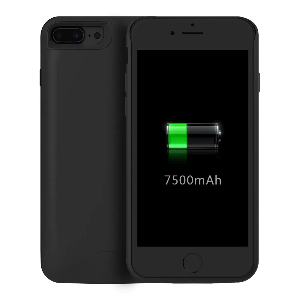7200 мАч батарея зарядки чехол для iPhone 7 Plus Портативный беспроводной запасные