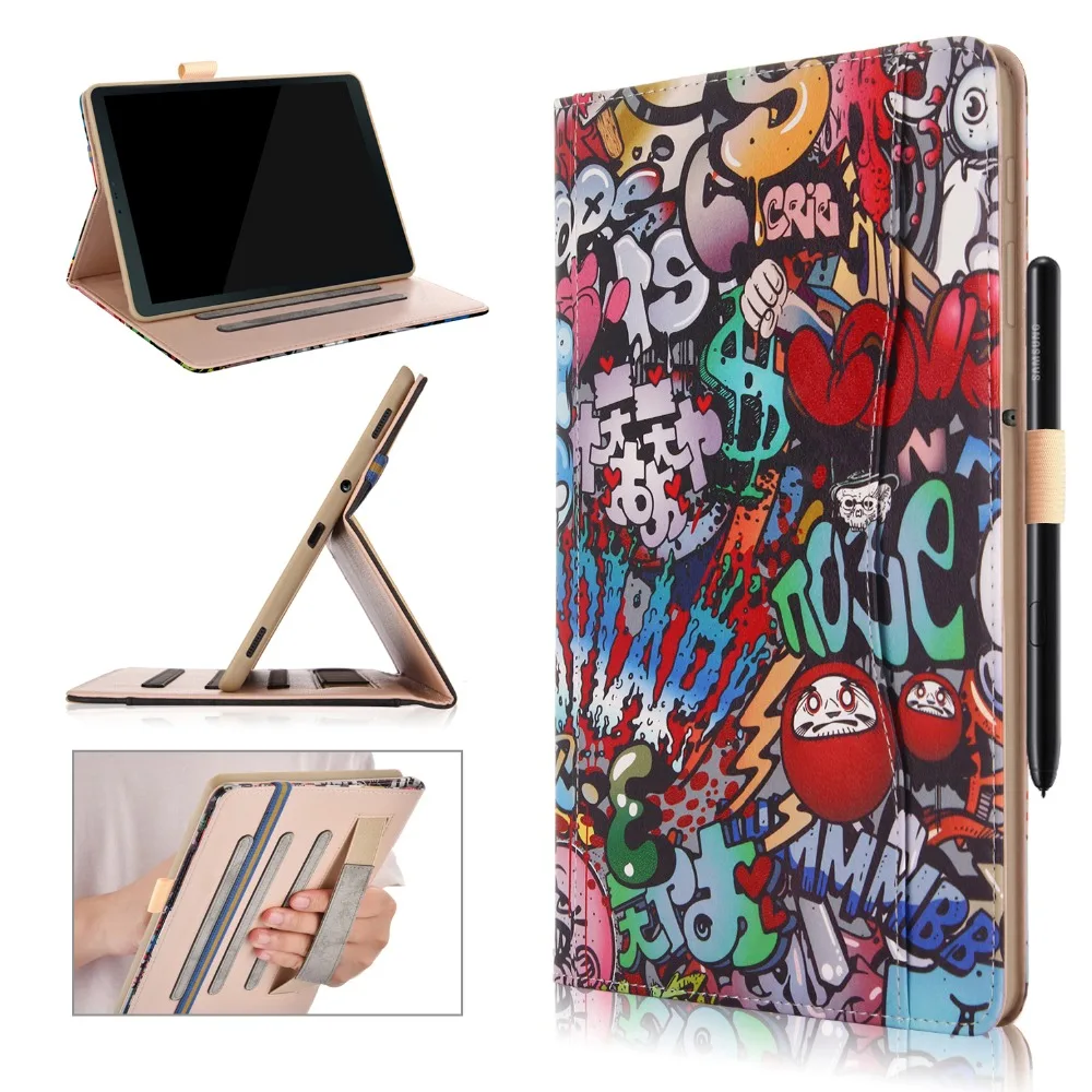 Чехол для samsung Galaxy Tab S4 10,5 T830 T835 SM-T830 SM-T835 10," Smart Cover Funda Tablet с ремешком