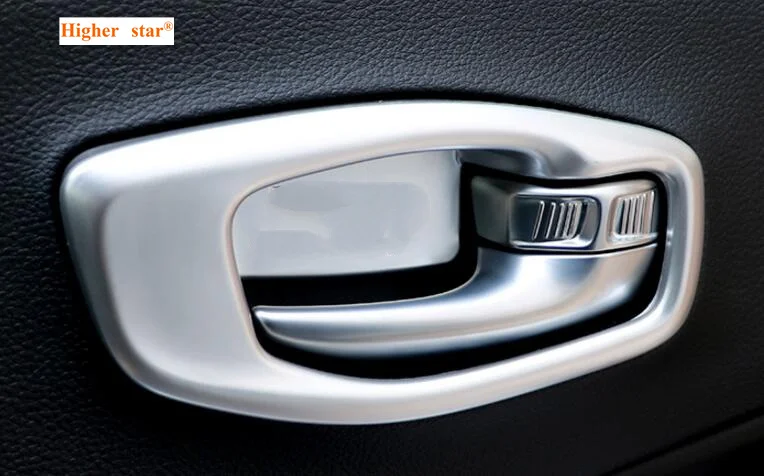 

Higher star ABS chrome 4pcs car inner door handle decoration frame cover for Jeep compass 2017