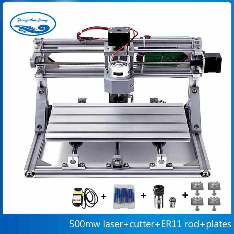 3018 500mw laser CNC3018 withER11, Diy мини ЧПУ гравировальный станок, лазерная гравировка, Pcb ПВХ фрезерный станок, деревообрабатывающий станок, CNC 3018, лучшие передовые игрушки - Цвет: 3018 500mw laser