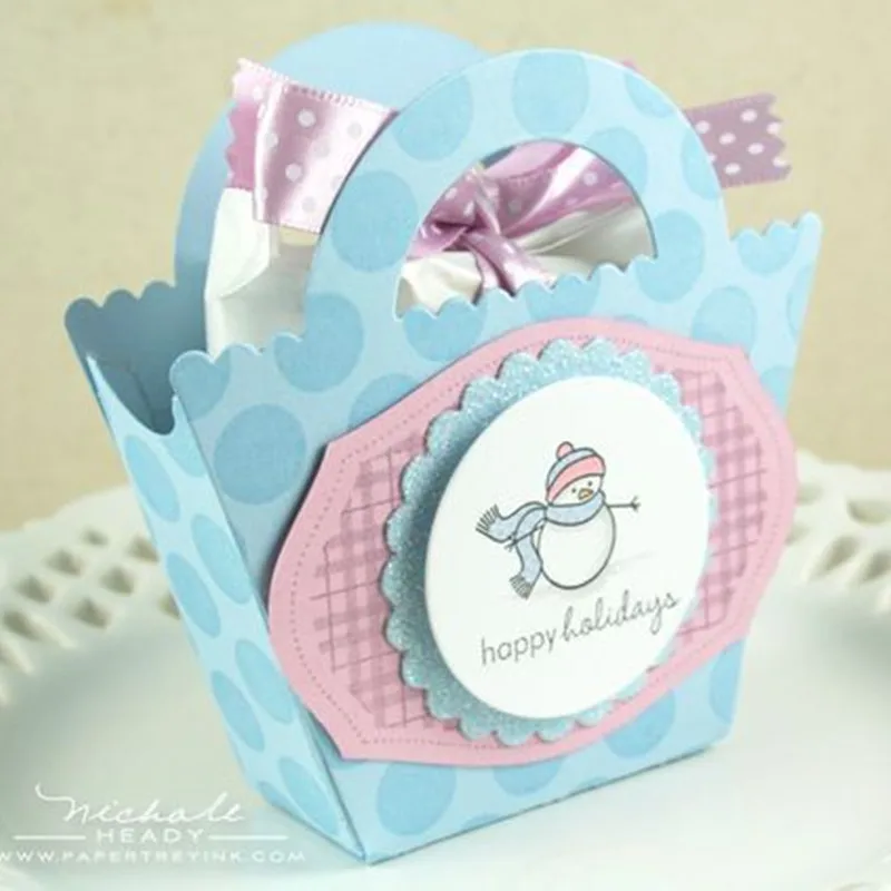 Новинка хит продаж красивая коробка металлические режущие трафареты шаблон для