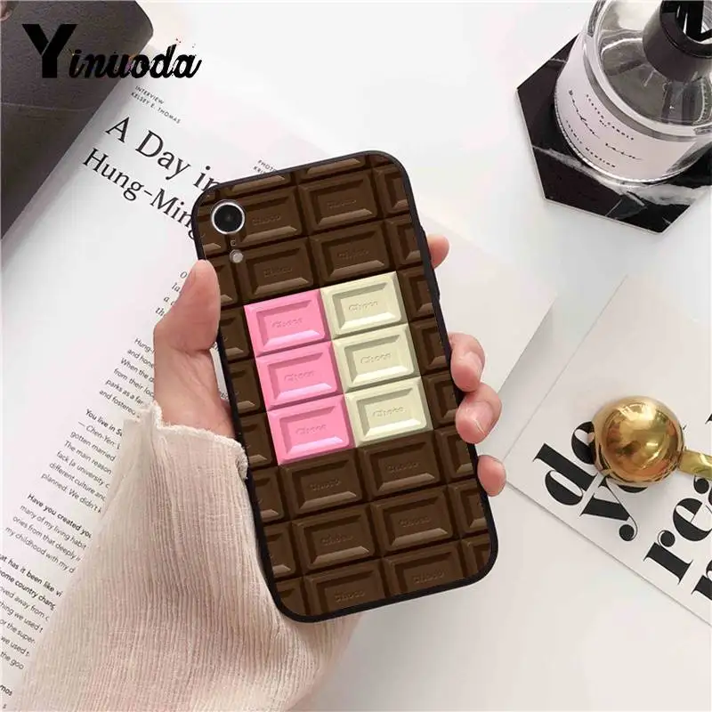 Yinuoda alenka бар с изображением шоколада wonka Жесткий Чехол Для Телефона iPhone 6S 6plus 7 7plus 8