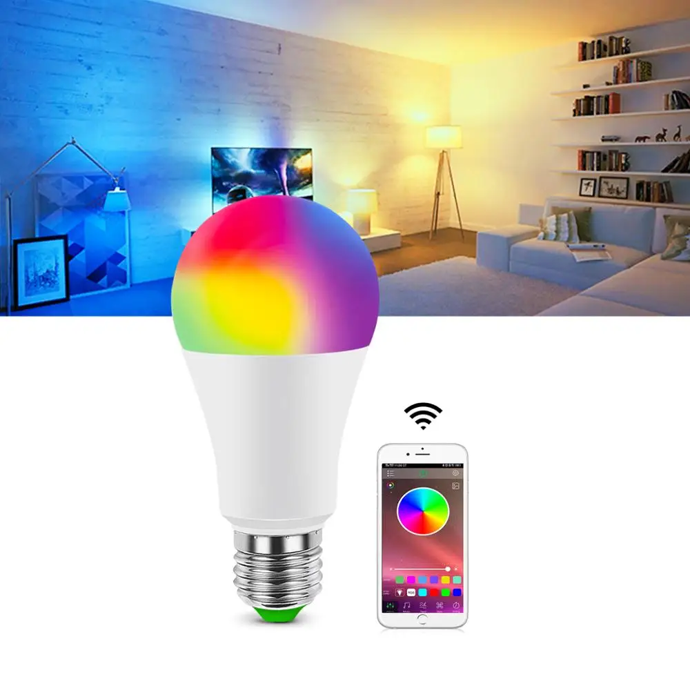 Беспроводная светодиодная RGB RGBW RGBWW Ночная лампа 5 Вт 10 15 AC85 265V умная Bluetooth 4 0