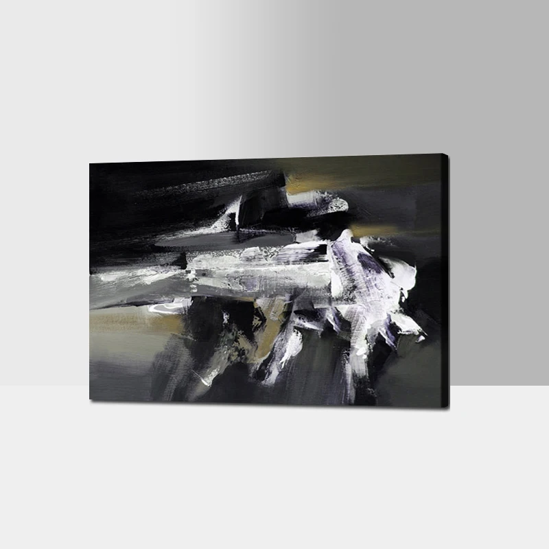 2016 новейший дизайн Горячая продажа 100% ручная роспись простой акриловый черный