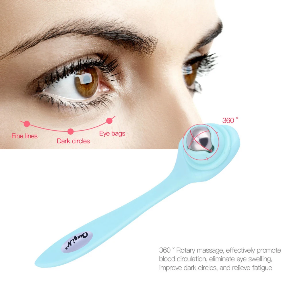 1 шт глаз ролик-массажер Нержавеющая сталь мяч массажный Eye Care Красота инструменты против морщин устранение темных кругов снять усталость 38