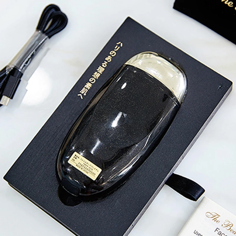 Лицевой насос для мгновенного массажа лица Модернизированный 24K Gold микротоковый