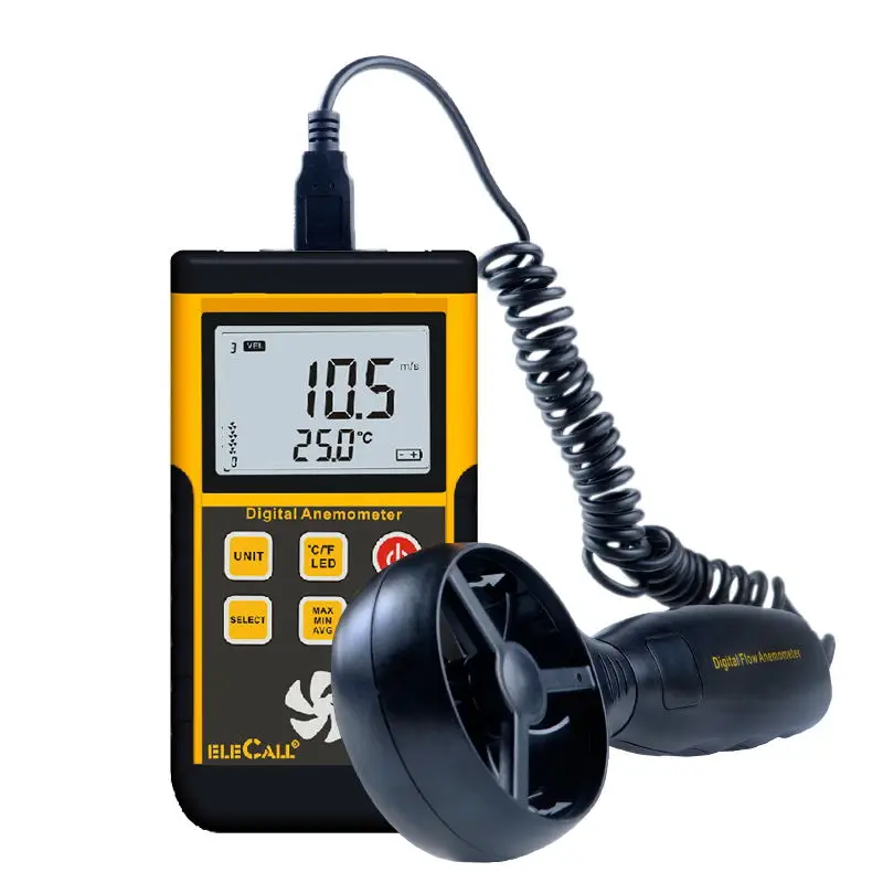 AIMOMETER EM8901 EM8902 портативный цифровой анемометр с ЖК подсветкой измеритель скорости