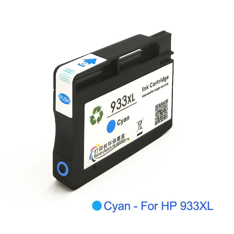 932XL 933XL совместимый для hp 932 933 932XL 933XL переработанного чернильного картриджа для hp Officejet 7110 6100 6600 7510 7512 7612 7610 7612 принтер