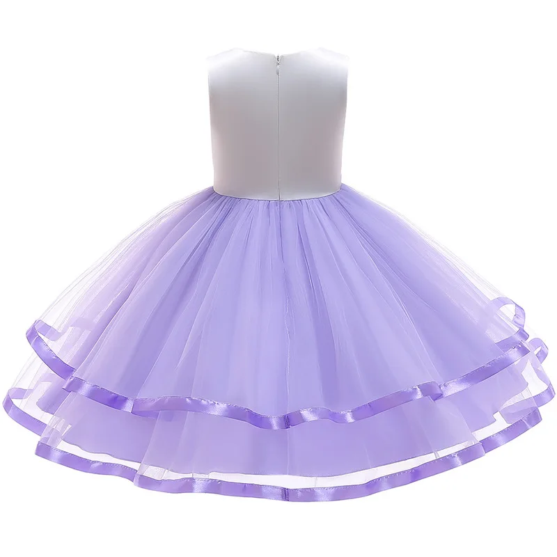AiLe Rabbit 2019Unicorn Party Girls Dress Princess Children Kids Unicornio Girl Dresses Anniversaire Licorne Birthday | Детская одежда