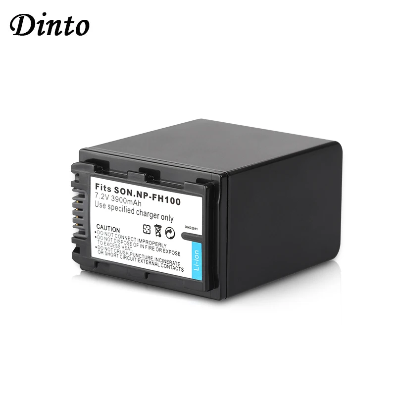 Dinto 3900 мА/ч NP FH100 NPFH100 Перезаряжаемые цифровой Камера Батарея для Sony DCR SR42E SR12E FH70 FH60