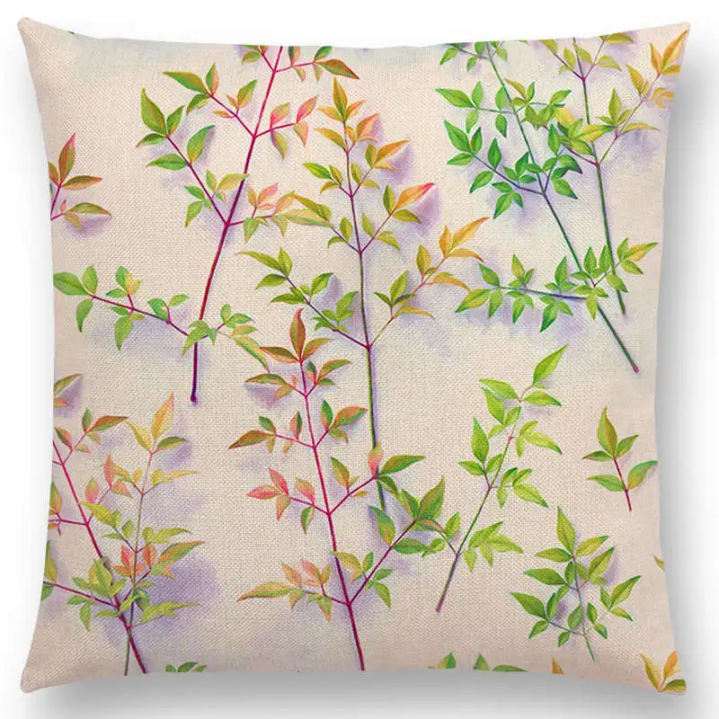 Красочные тропические джунгли лесные Растения Сад акварельные листья богатые