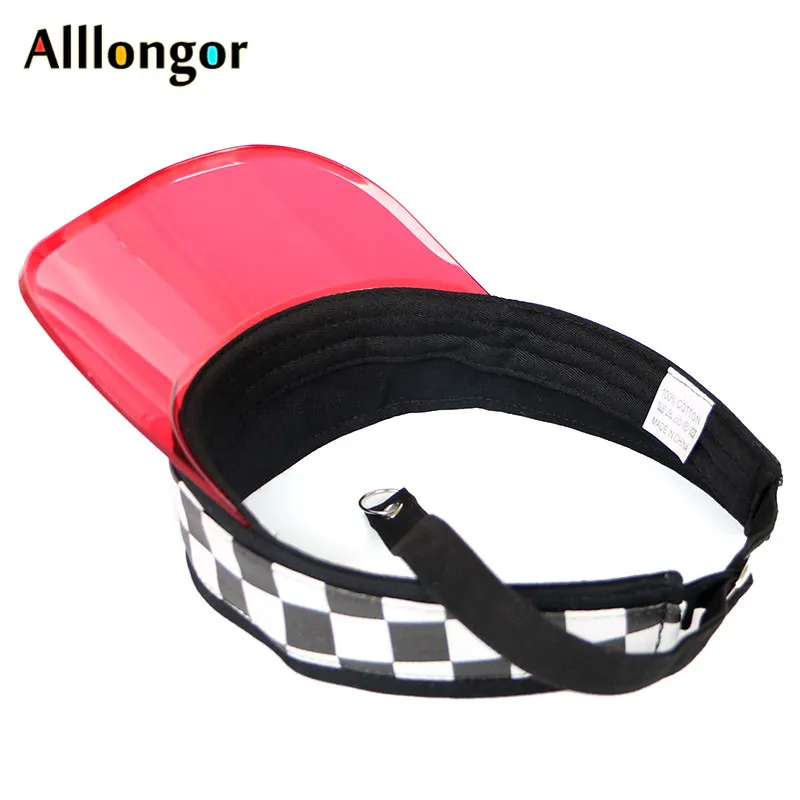 Летняя Солнцезащитная шляпа 2019 хлопчатобумажная клетчатая с принтом козырьком