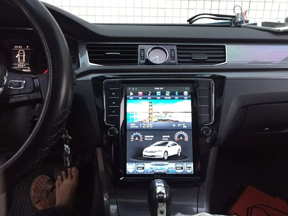 10,4 ''вертикальный автомобильный сенсорный экран в стиле Tesla Стиль Android 8,1 автомобиля DVD gps радио аудиоплеер NAVI для Volkswagen NEW PASSAT PX6