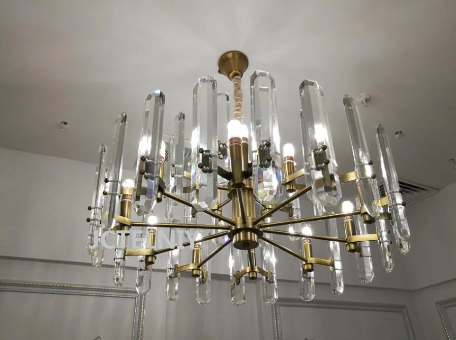 Роскошная светодиодсветодиодный хрустальная люстра Современная