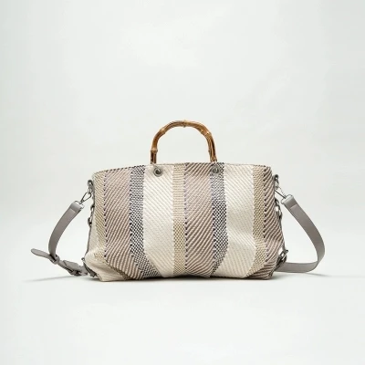 Новый Для женщин сумки клатчи Bamboo ведро с ручкой Лоскутная Crossbody сумка