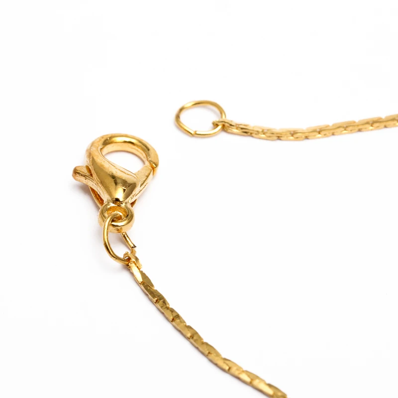 12pcs/lot 1.5mm Metal Losster Clasps Necklace Chains Bulk Copper Gold Silver Open Link Chain For Diy Jewelry Making Length 40cm | Украшения