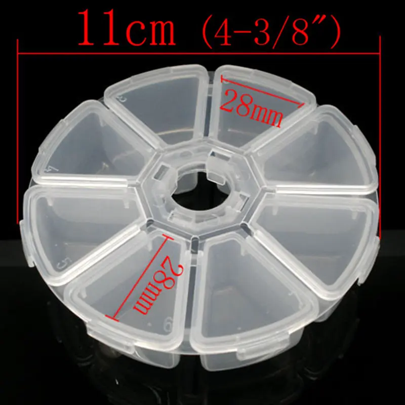 Urijk мини пластиковая коробка для хранения органайзер прозрачный 8 отсеков
