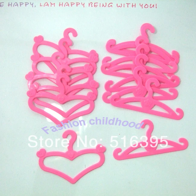 Оптовая продажа 100 шт./слот розовая пластиковая вешалка для одежды аксессуары