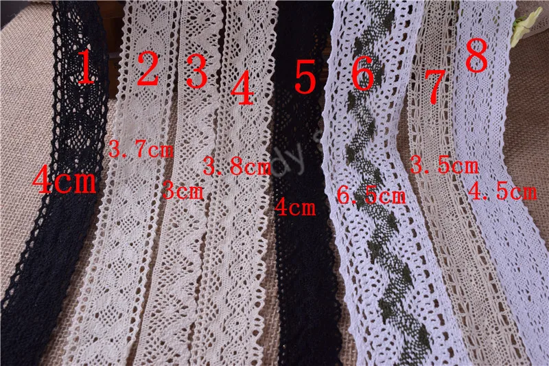10 ярдов винтажные хлопковые кроше кружевные края отделка белая лента швейные поделки|trim white|cotton crochet lacecrochet