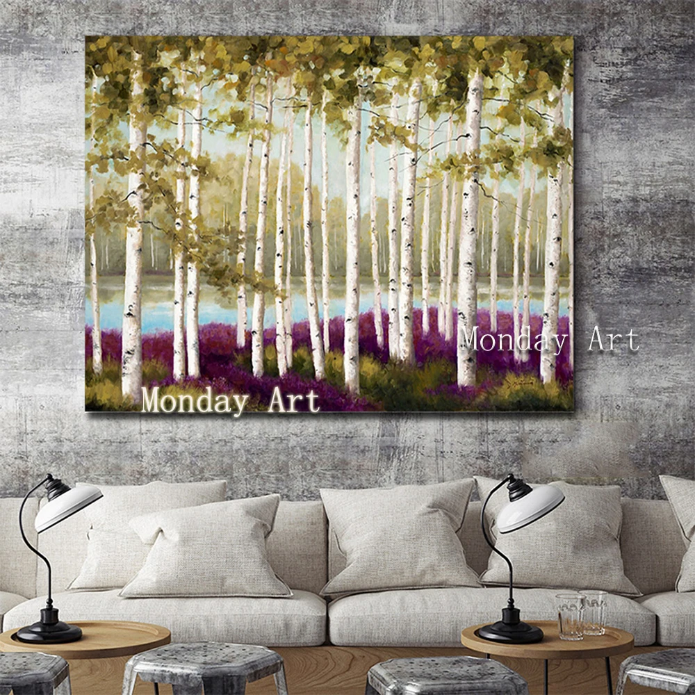 

Hot art Hand-painted modern painting wall art viem picture landscape Painting wall Decor wall art picture for Living Room hotel