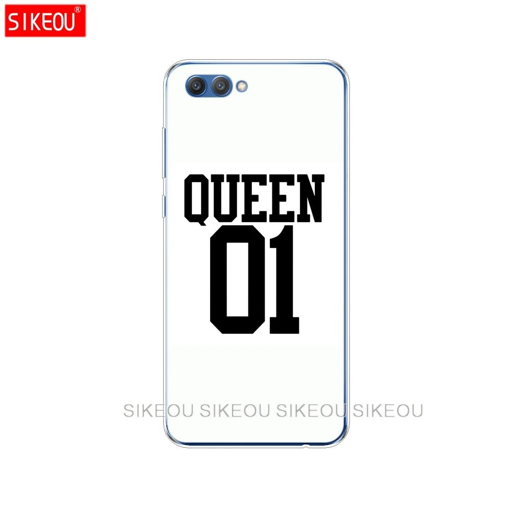 Силиконовый чехол для телефона Huawei Honor 10 V10 3c 4C 5c 5x 4A 6A 6C pro 6X 7X 6 7 8 9 LITE king queen couple |