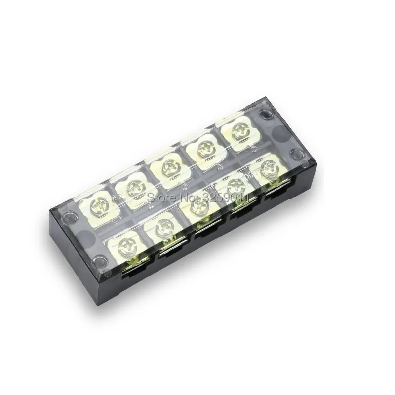 

20 шт. тб-2505 Suyep 5 позиций Двухрядные 600 в 25А проволочный Барьер Блок Клеммная полоса медь