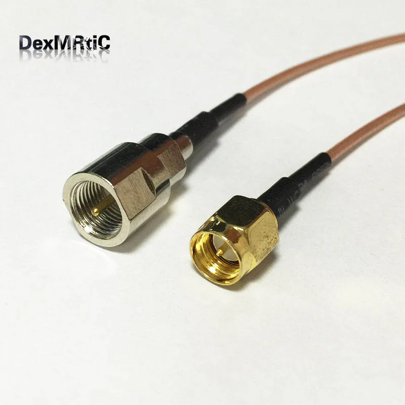 1 шт. коаксиальный кабель с разъемом SMA типа папа на Коннектор FME RG178 15 см/50 см/100