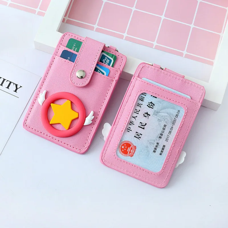 Kawaii розовый Кот коготь держатель карты женские футляры для идентификационных карт Лолита милые кожаные карты Чехол для девочек банк чехол для кредитной карты протектор