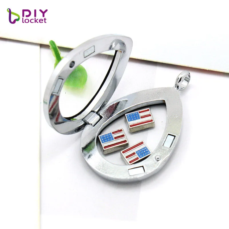 Diylocket Микки Стразы Магнитный стеклянный Плавающий Шарм медальон ожерелье кулон(цепи в комплекте бесплатно) LSFL013