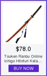 Bleach Kurosaki Ichigo Katana Аниме Косплей деревянный меч лезвие ножа оружие косплей реквизит для Хэллоуина Карнавал вечерние мероприятия