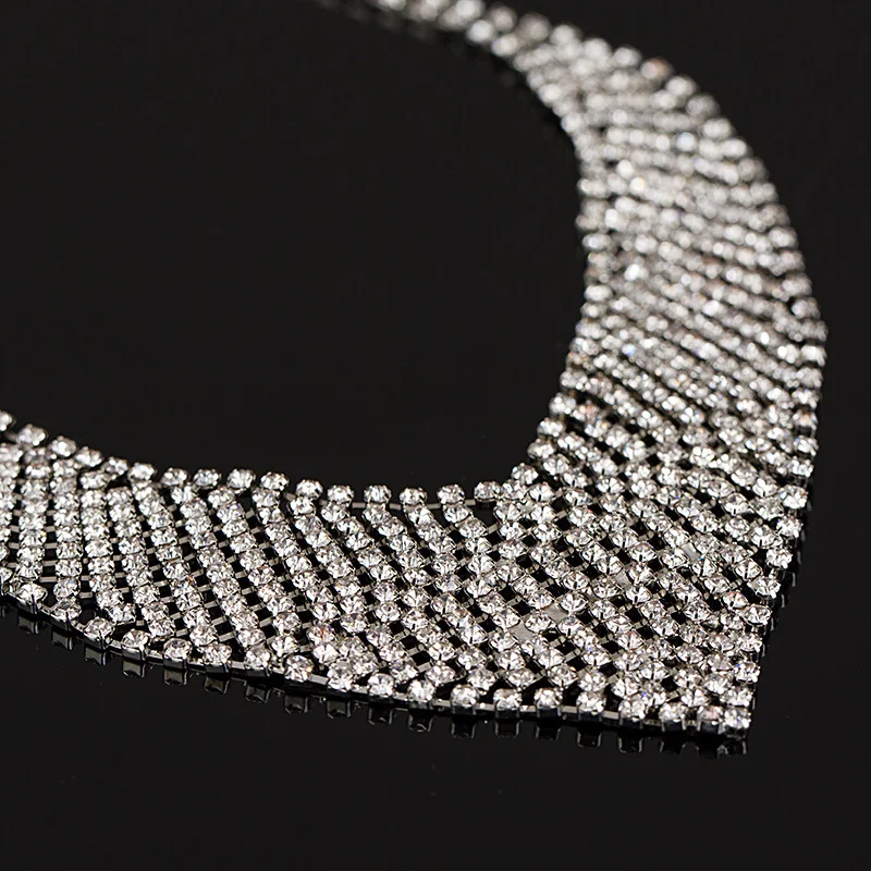 Комплект из колье и серёг с австрийским кристаллом | Украшения аксессуары