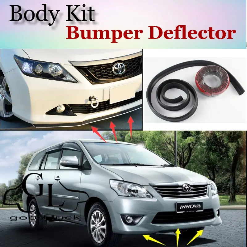 Для TOYOTA Innova 2004 ~ 2015 передний бампер для губ/спойлер автомобиля любителей губ