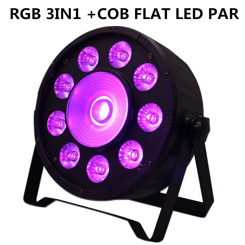 Цветная (RGB) 3in1 9X10W светодиодный PAR Светильник + 30W COB прожектор диско светильник s