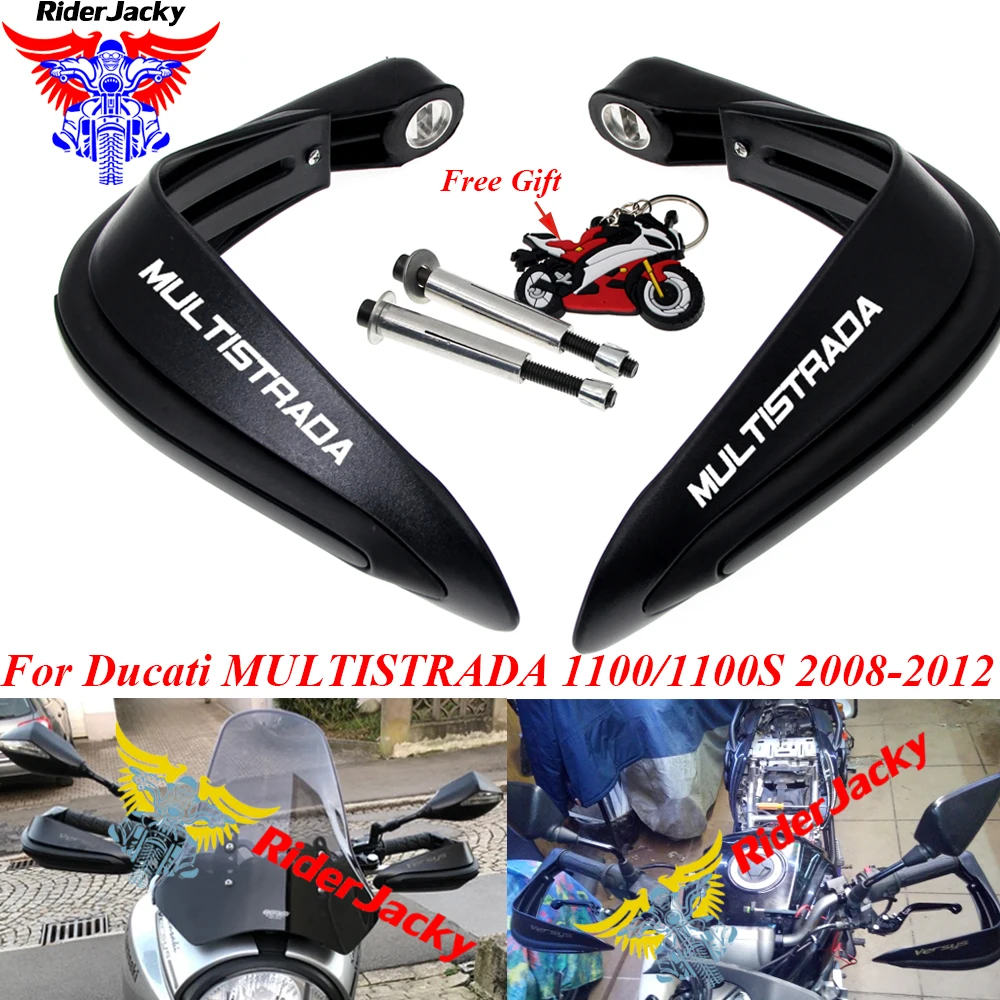 Черная ручная защита мотоцикла для Ducati MULTISTRADA 1100/1100S 2008 2012 2009 2010 2011|Защита от