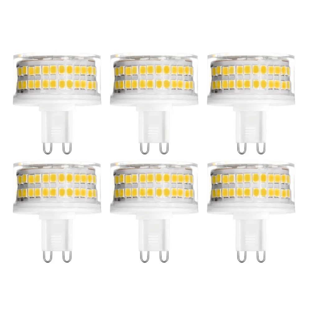 YWXLight 6PCS G9 LED Lamp 9W AC 220V LED Bulb 88LED 2835SMD LED Light Spotlight Chandelier Replace 90W Halogen Lamp
YWXLight 6PCS G9 LED Lamp 9W AC 220V LED Bulb 88LED 2835SMD LED Light Spotlight Chandelier Replace 90W Halogen Lamp